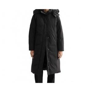 NEW SCOTCH & SODA longline puffer jacket in black
